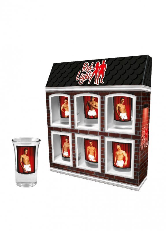 Zestaw 6 kieliszków 35 ml Red Light Mężczyźni