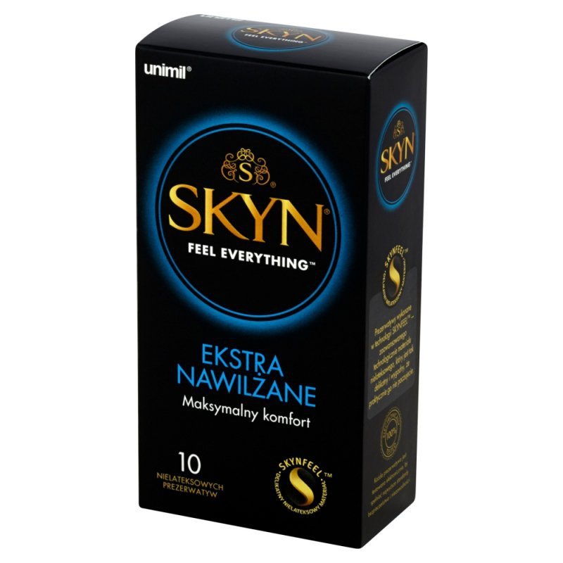 Prezerwatywy nawilżane Unimil Skyn Extra Wet 10 sztuk
