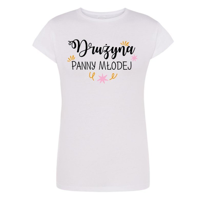 Biała koszulka damska &quot;Drużyna Panny Mlodej&quot; L