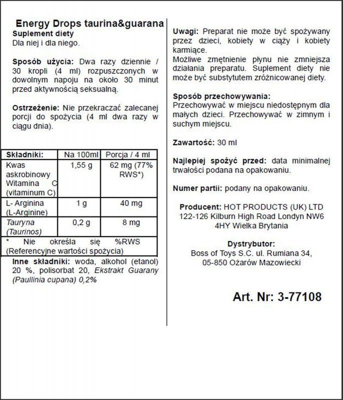 Krople pobudzjące zwiększające pożądanie