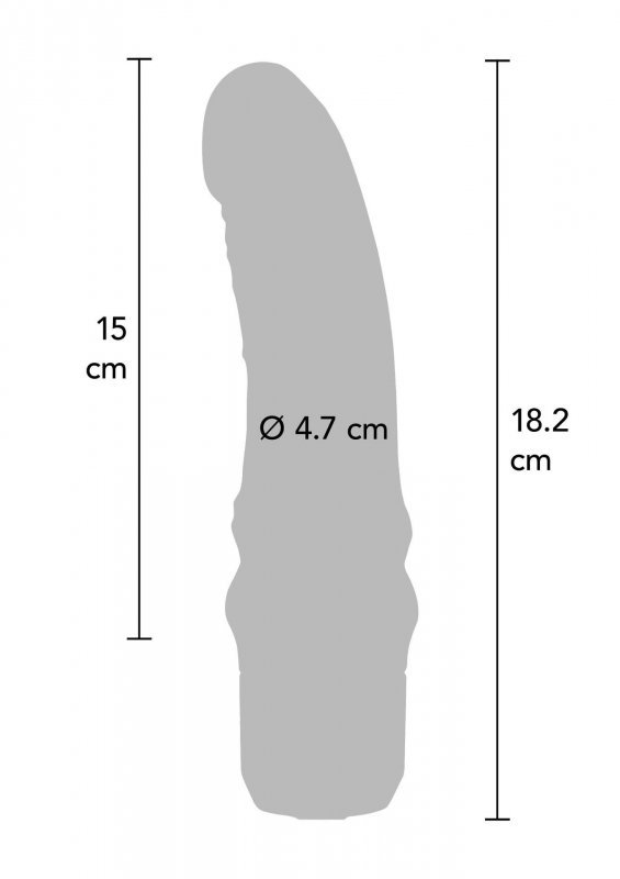 Realistyczny wibrator do punktu g 18,2 cm