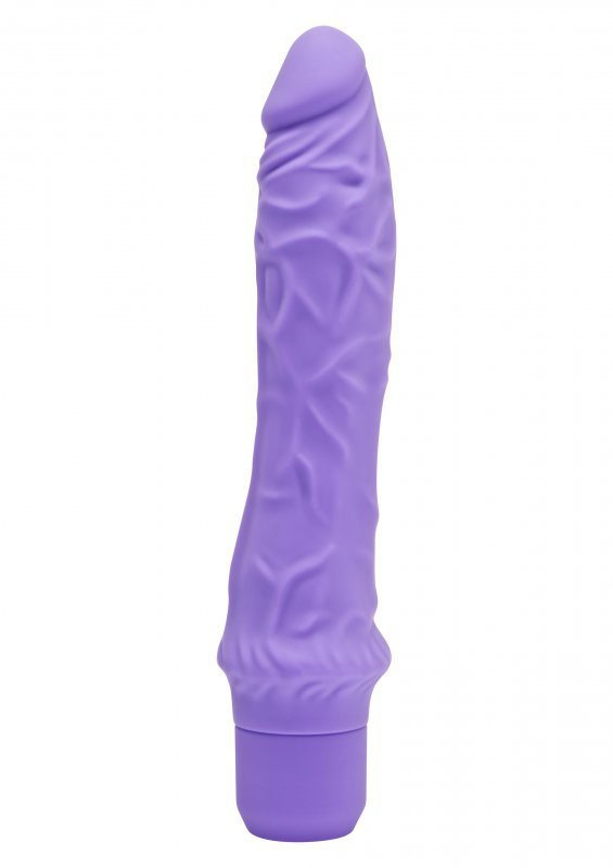 Silikonowy realistyczny wibrator fioletowy 25 cm