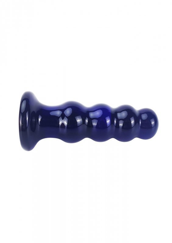 The radiant glass buttplug blue