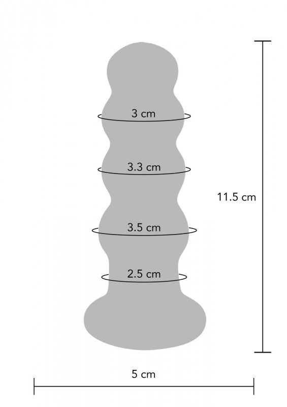 The radiant glass buttplug blue