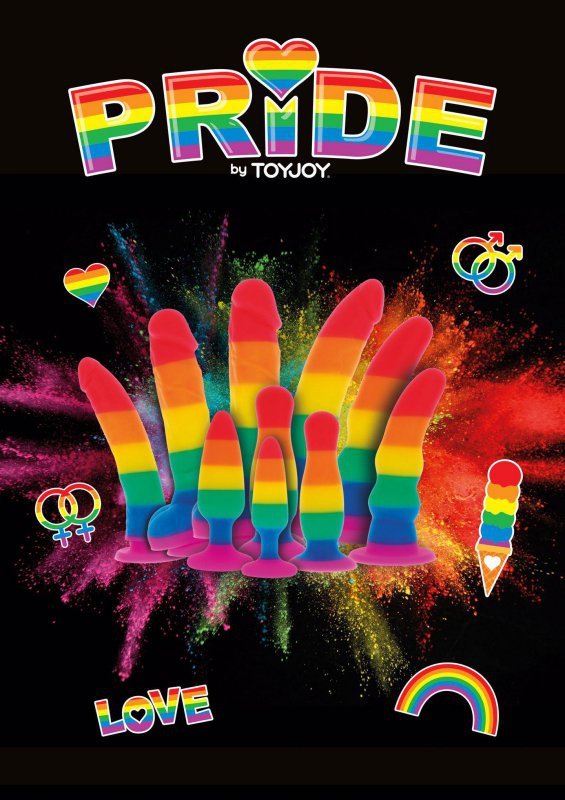 Kolorowy stożkowy korek analny wtyczka plug lgbt