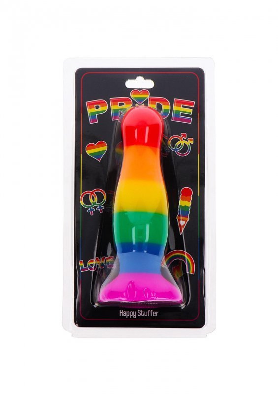 Kolorowy duży korek analny wtyczka plug lgbt dawca orgazmów