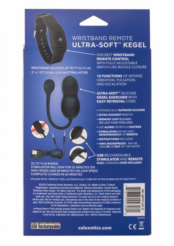 Wristband remote soft kegel