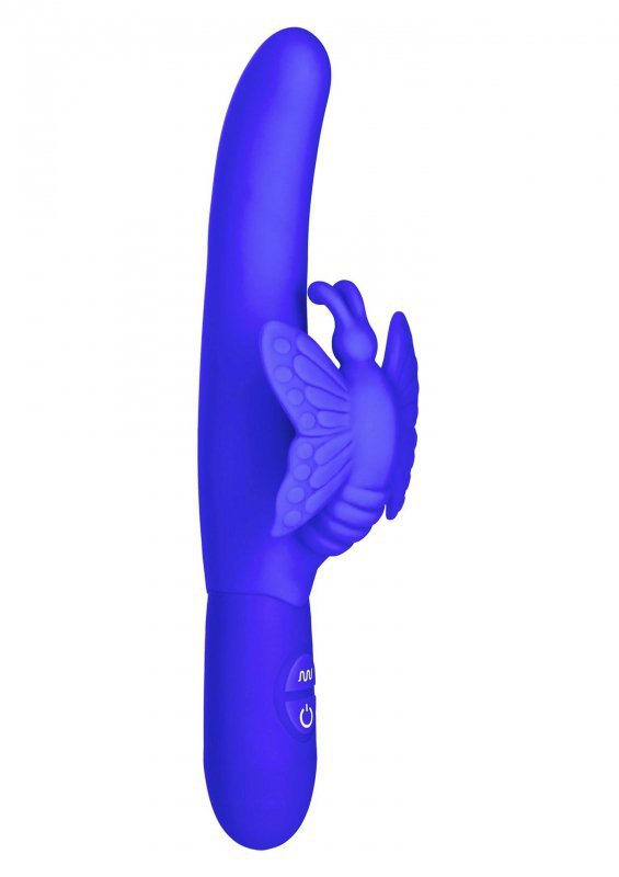 Stylowy wibrator motylek stymulator łechtaczki fioletowy