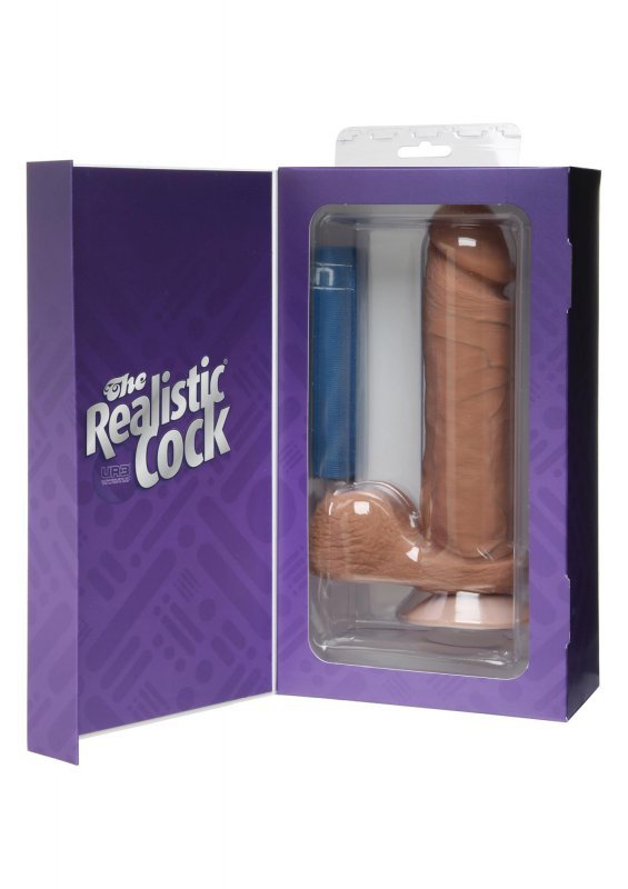 Realistyczne dildo na przyssawce penis z jądrami 20 cm