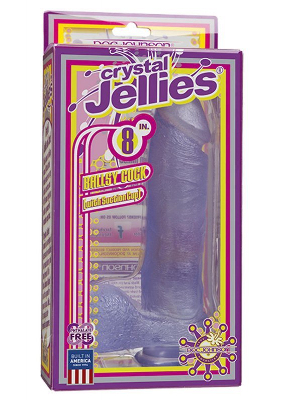 Dildo z mocną przyssawką żelowe 22 cm