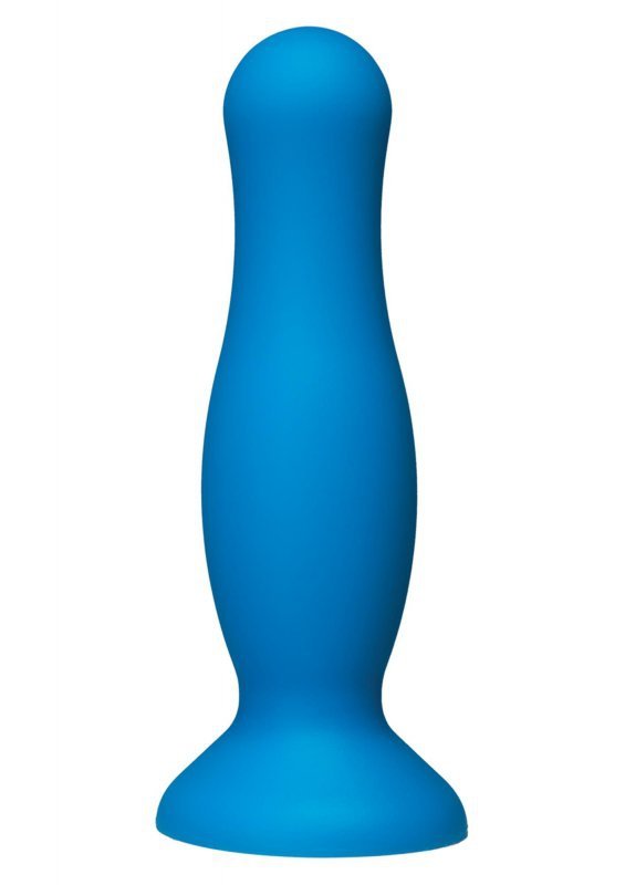 Korek analny wtyczka plug na przyssawce niebieski