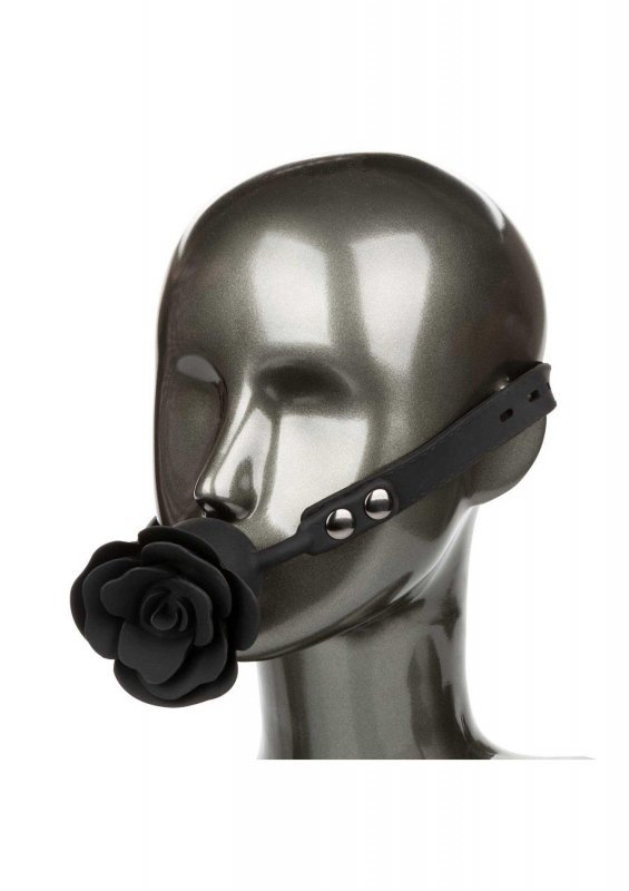 Knebel do zabawy bdsm Removable Rose Gag Black