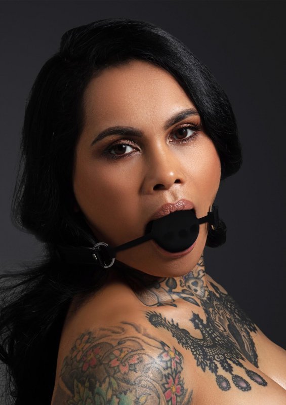 Knebel kulka do ust silicone ball gag