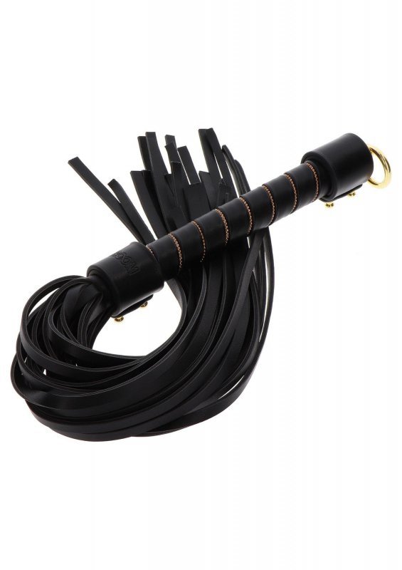 Pejcz do bdsm Studded Whip Black