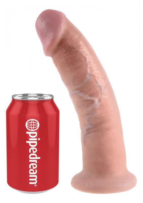 Cieliste realistyczne dildo sztuczny penis na przyssawce 23 cm