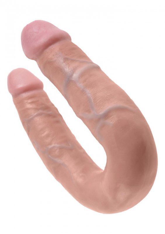 Dildo do pochwy i pupy podwójne cieliste 
