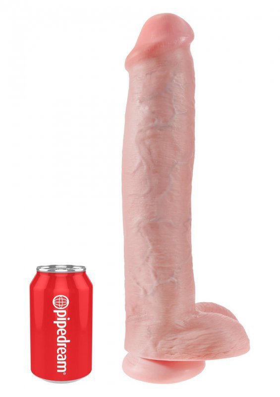 Dildo king cock 15&quot;&quot;&quot;&quot; with balls flesh