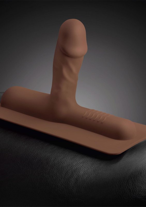Nakładka na siedzisko erotyczne penis dildo Cowgirl Bronco Brown brązowy