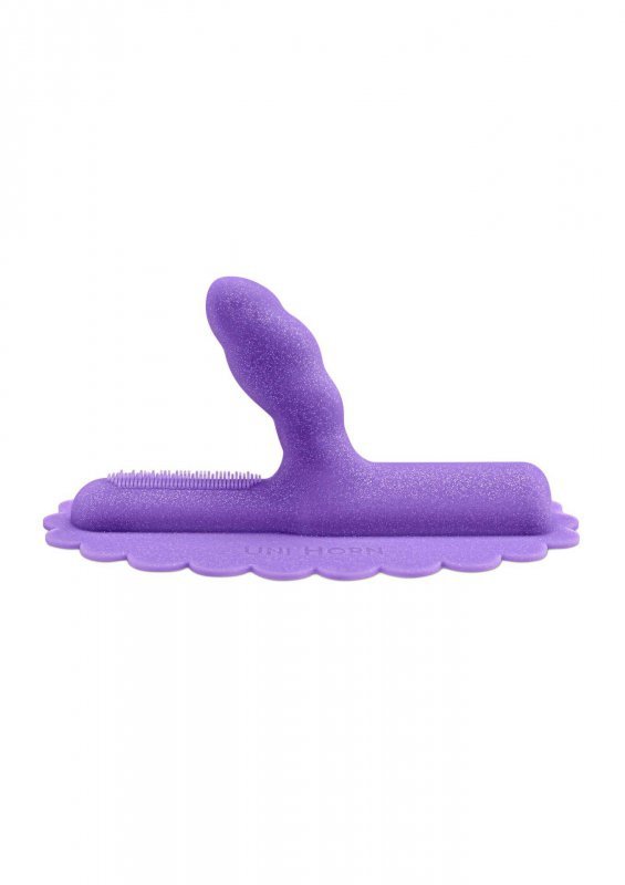 Nakładka na siedzisko erotyczne penis Cowgirl Unicorn Uni Horn fioletowe