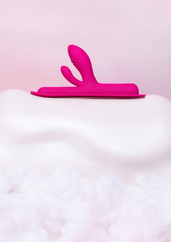 Nakładka na siedzisko podwójne dildo Cowgirl Unicorn Jackalope różowe