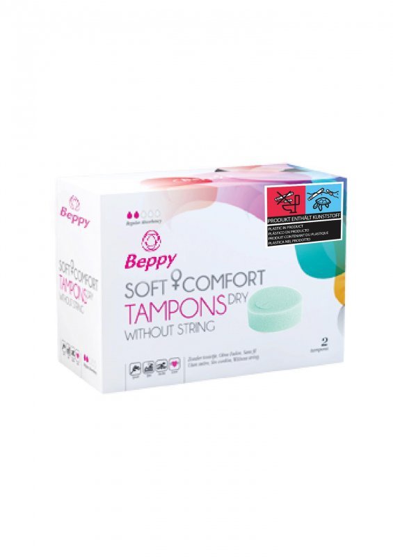 Tampony Beppy Soft &amp; Comfort Dry Natural bez sznurka 2 szt