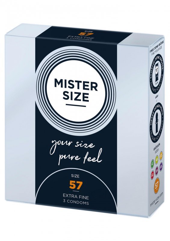 Mister Size 57mm condoms 3pcs