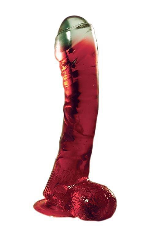 Elegancki penis dildo na przyssawce 16,5 cm