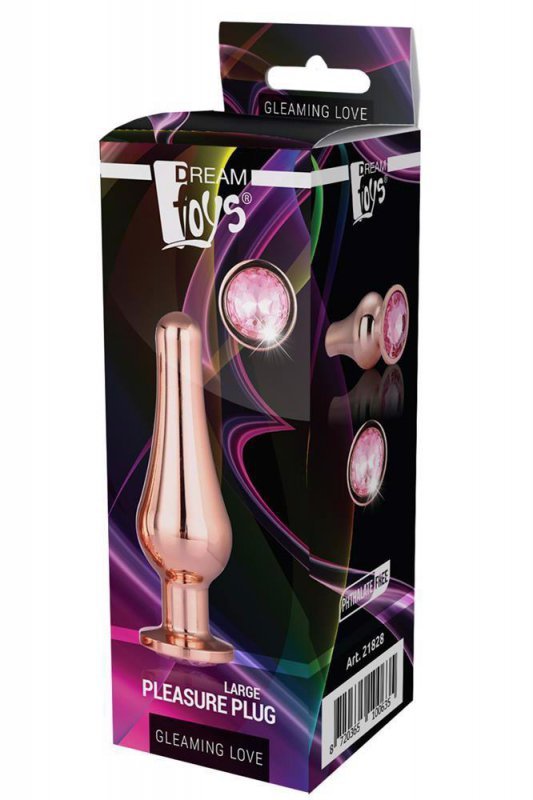 Gleaming Love rose gold pleasure plug l