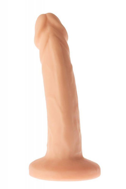 Realistyczne zakrzywione dildo na przyssawce 18 cm