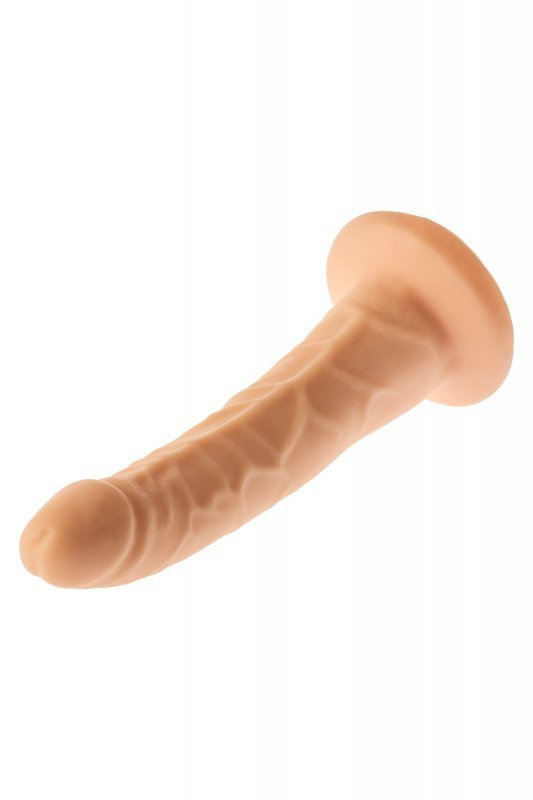 Realistyczne zakrzywione dildo na przyssawce 21 cm