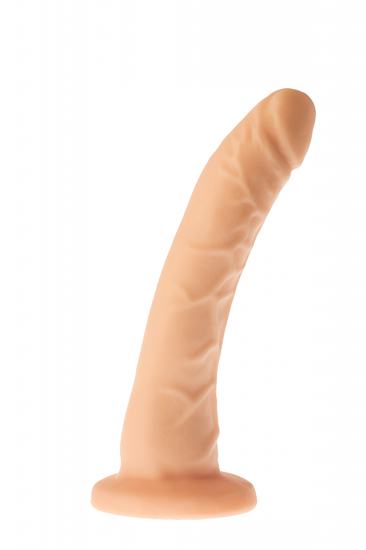 Realistyczne zakrzywione dildo na przyssawce 21 cm
