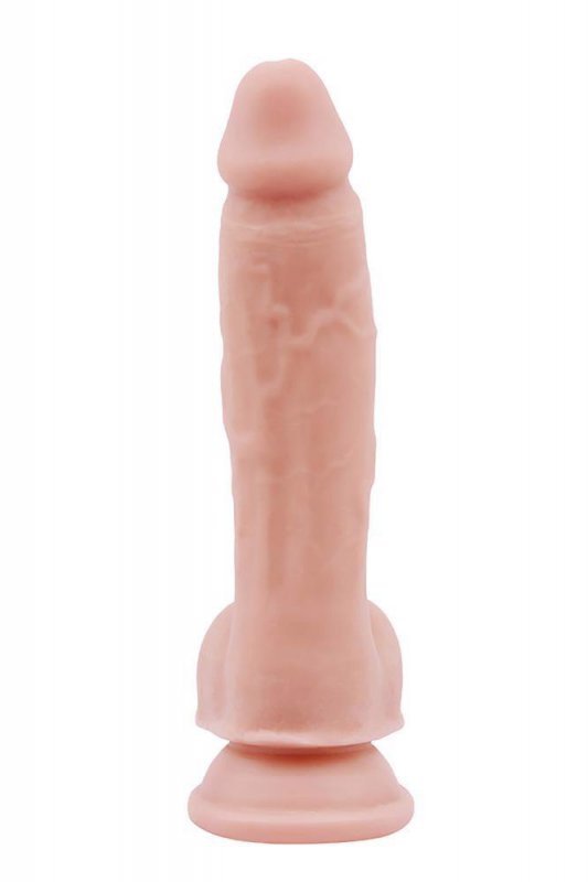 Realistyczne dildo na przyssawce cyber skóra 19 cm
