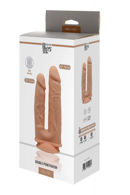 Podwójne realistyczne dildo analno waginalne 