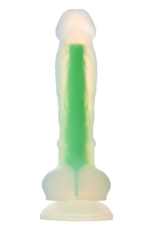 Radiant dildo świecące w ciemności mały rozmiar zielone 17,5