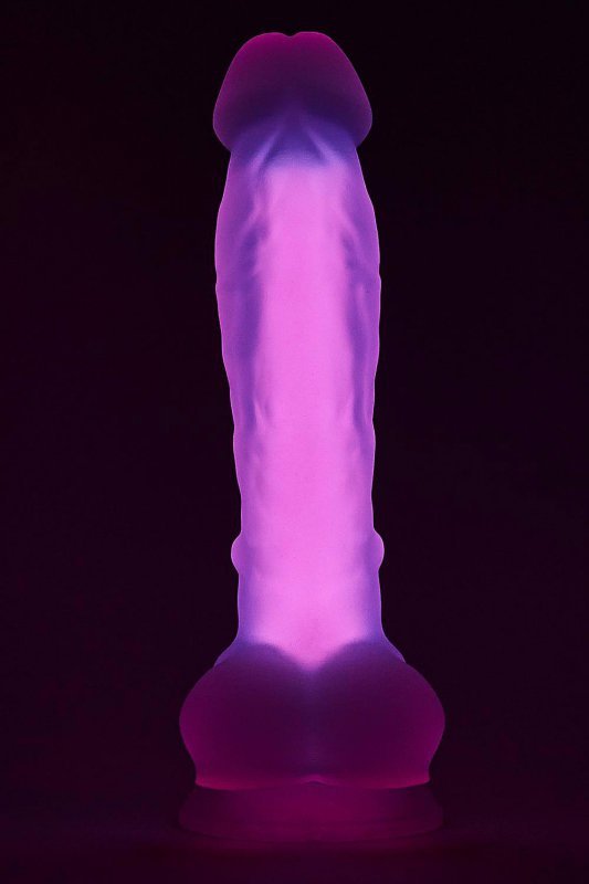 Radiant dildo świecące w ciemności duży rozmiar fioletowe