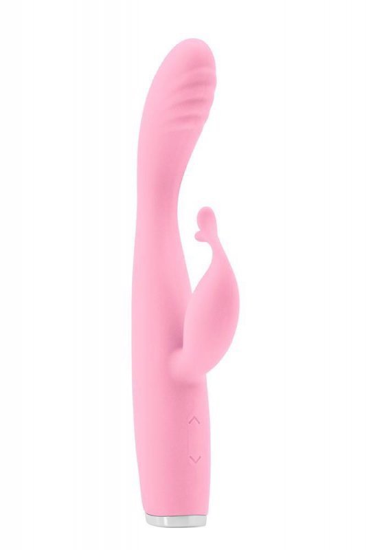 Zakrzywiony wibrator z króliczkiem sex masażer Luxe Skye