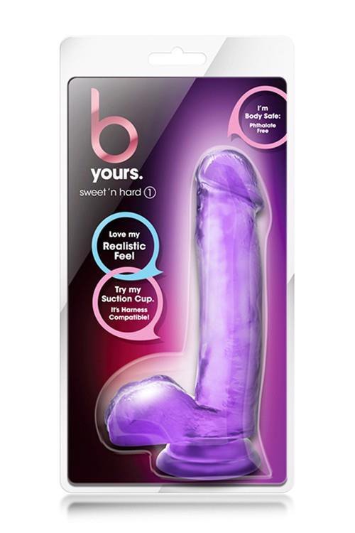 Żelowy penis na przyssawce dildo 18 cm