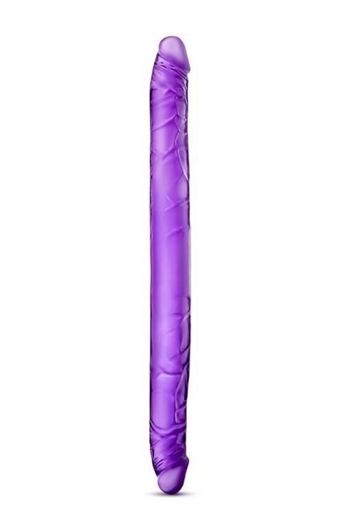 Żylaste dwustronne dildo dla par 42 cm