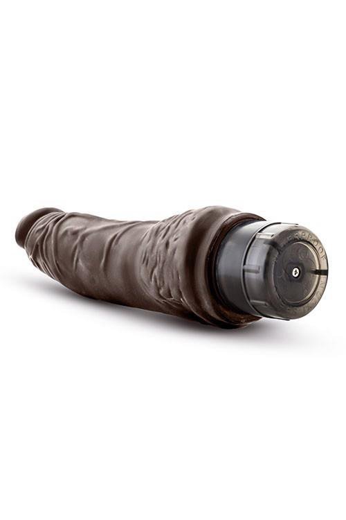 Realistyczny wibrator sztuczny penis brązowy 21,5 cm