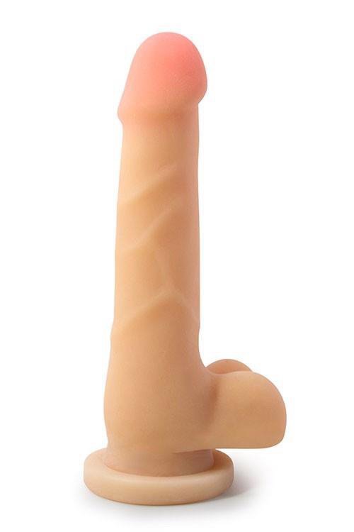 Realistyczne dildo na przyssawce z jądrami 17 cm