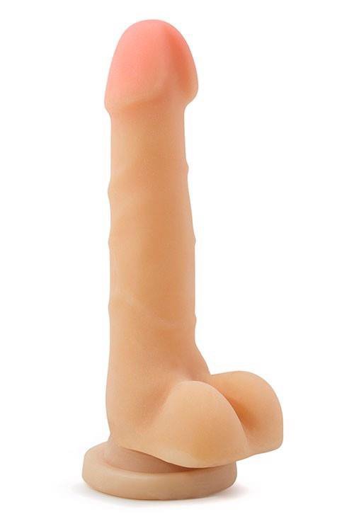 Realistyczne dildo na przyssawce z jądrami 17 cm