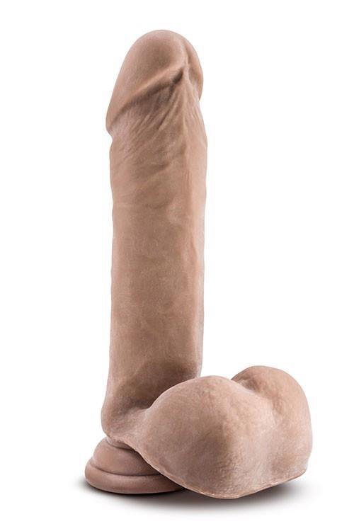 Realistyczny sztuczny penis dildo z jądrami przyssawka 20 cm