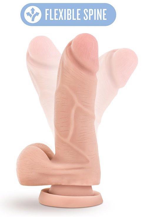 Realistyczne dildo sztuczny penis z żyłami na przyssawce 14cm