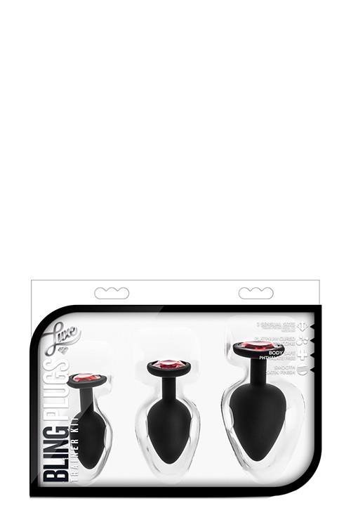 Zestaw Luxe bling plugs training kit red gems
