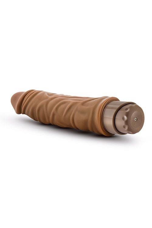 Realistyczny żylasty wibrator karmelowy 21,5 cm
