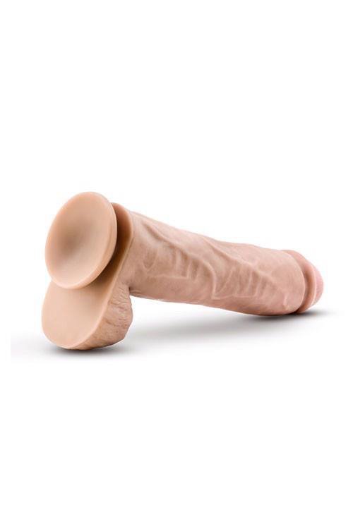 Duże realistyczne dildo penis z jądrami na przyssawce 29 cm