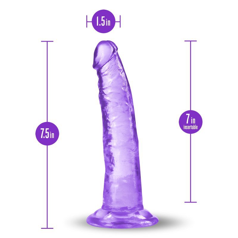 Penis bez jąder dildo żelowe na przyssawce  19 cm
