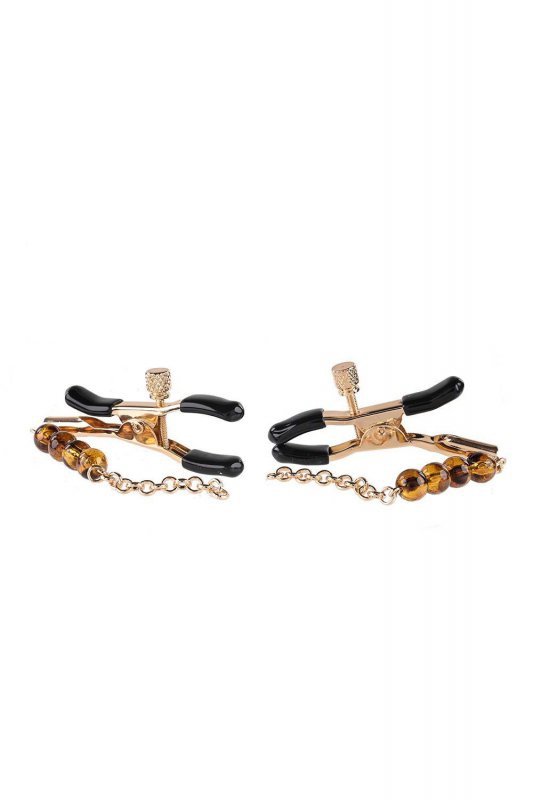 Sportsheets Amber beaded nipple clamps