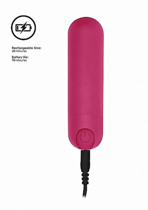 10 speed rechargeable bullet - pink
