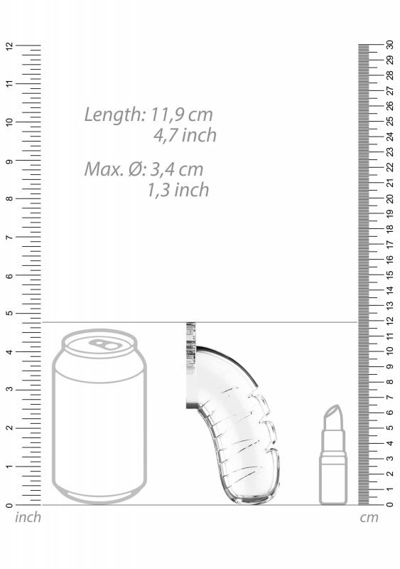 Męski pas cnoty klatka na penisa niewolnik bdsm 11,4 cm